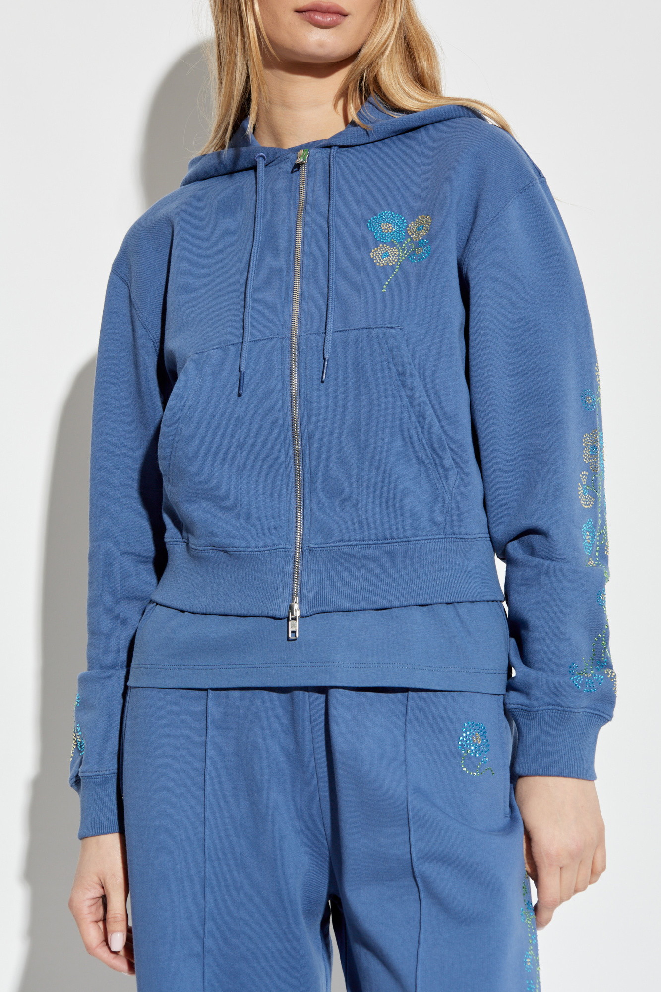 Kenzo Hoodie with shimmering appliqués | Women's Clothing